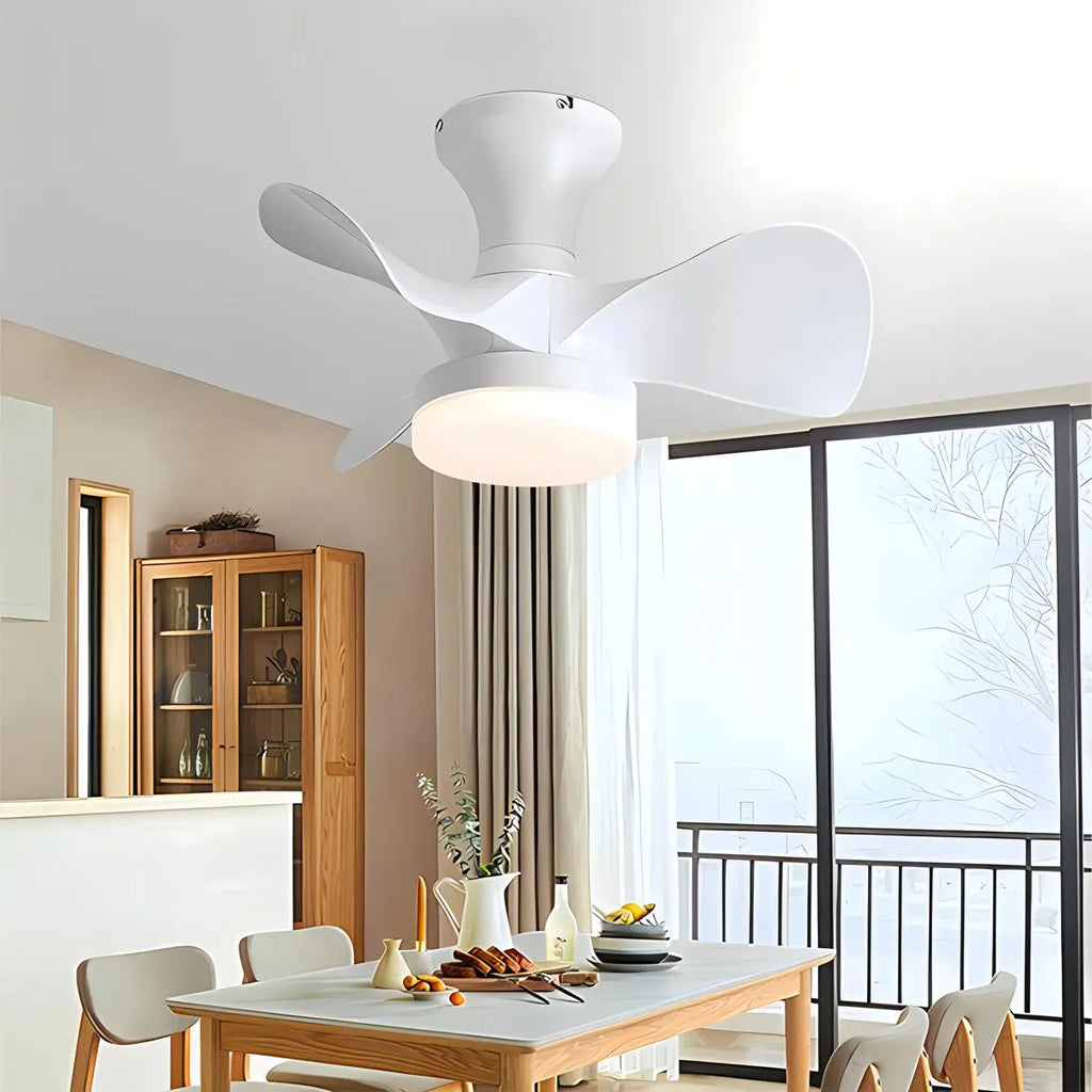 Small Propeller Ceiling Fan With Light | Desfino
