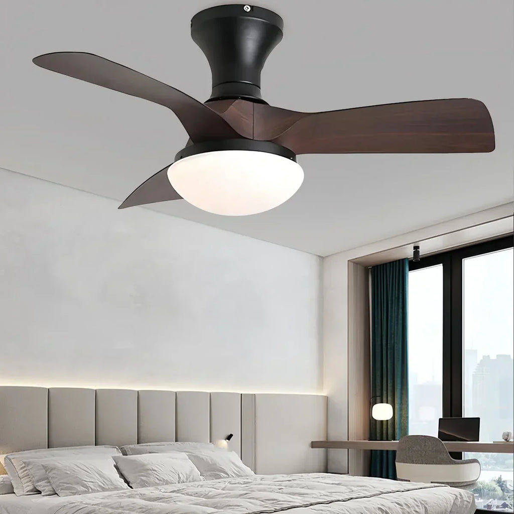 Small Propeller Ceiling Fan With Light | Desfino