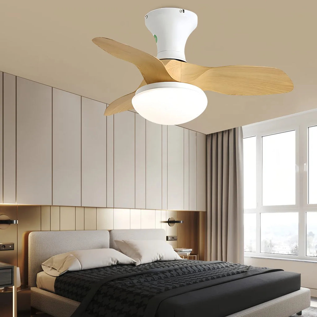 Small Propeller Ceiling Fan With Light | Desfino