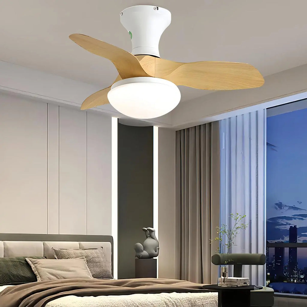 Small Propeller Ceiling Fan With Light | Desfino