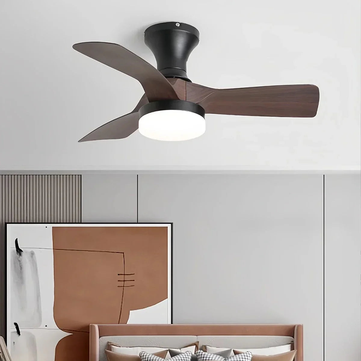 Small Propeller Ceiling Fan With Light | Desfino