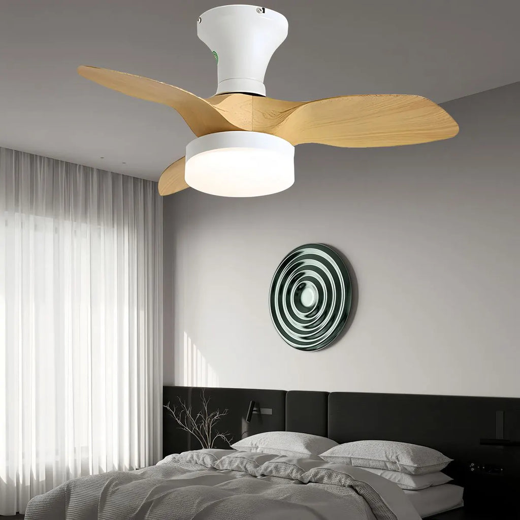 Small Propeller Ceiling Fan With Light | Desfino
