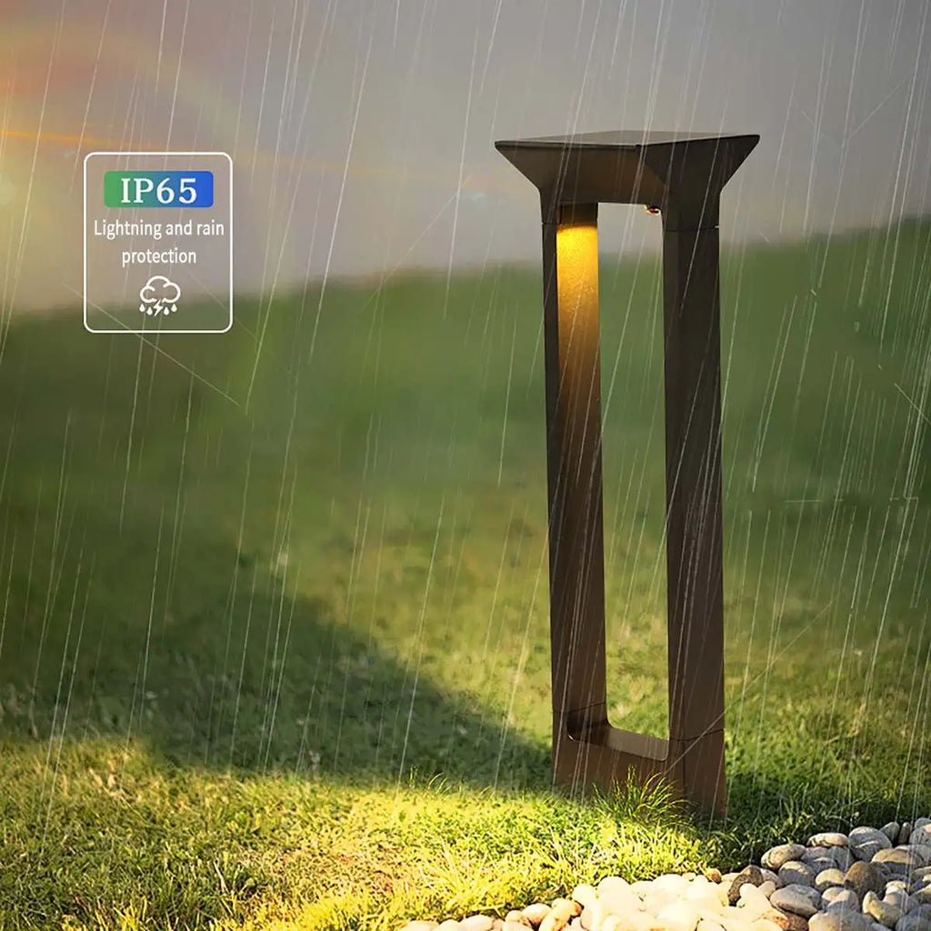 Rechteckige Solar-Stehlampe für den Außenbereich | Desfino