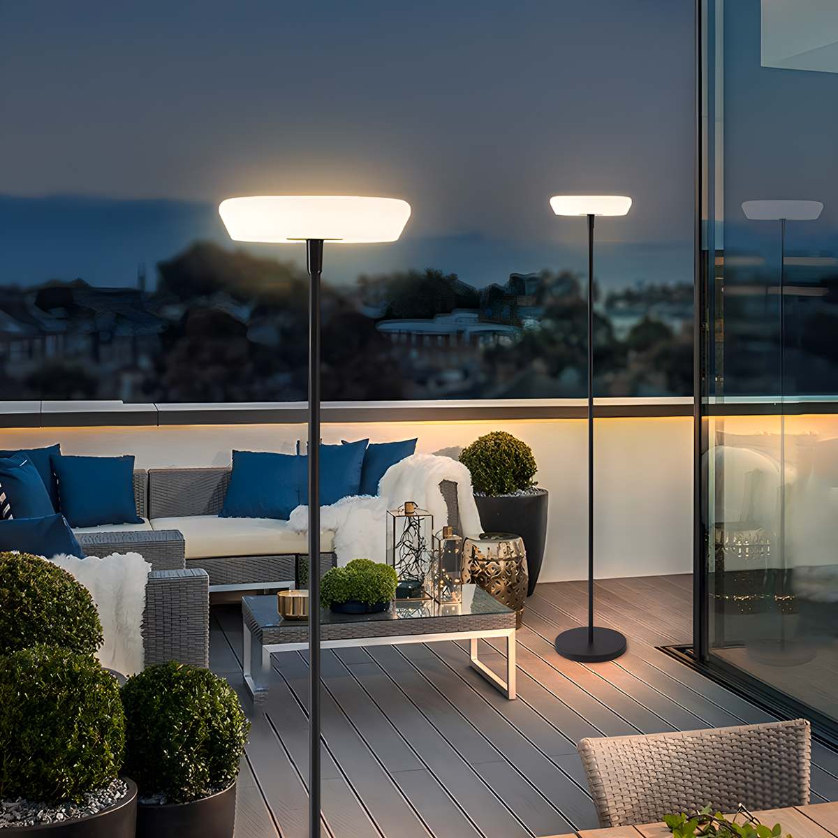 Outdoor Solar LED Floor Lamp for Garden | Desfino