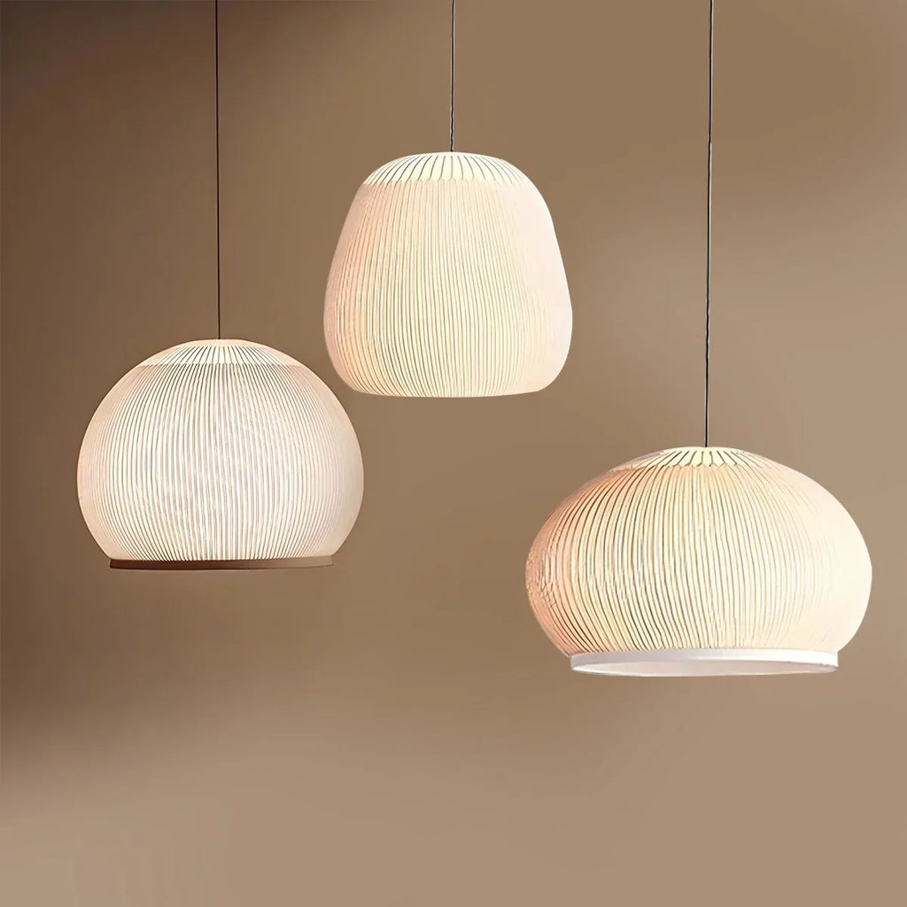 Vintage-Pendelleuchte aus Stoff im spanischen Design | Desfino