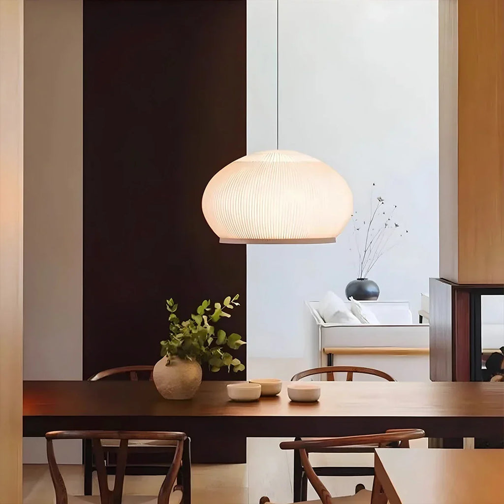 Vintage-Pendelleuchte aus Stoff im spanischen Design | Desfino