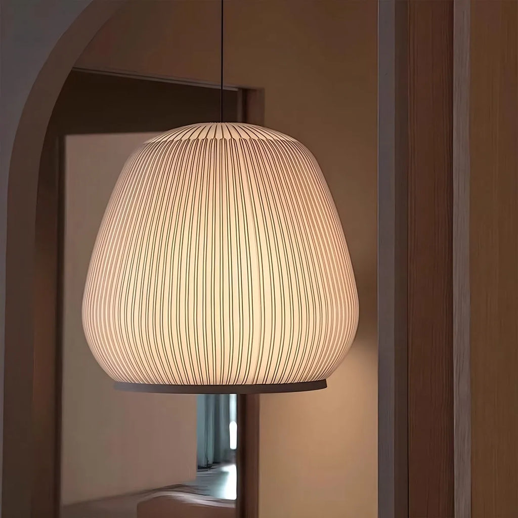 Vintage-Pendelleuchte aus Stoff im spanischen Design | Desfino