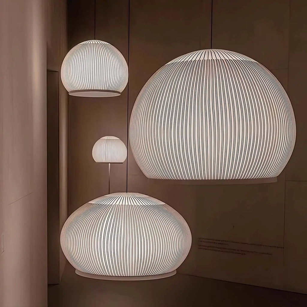 Vintage-Pendelleuchte aus Stoff im spanischen Design | Desfino