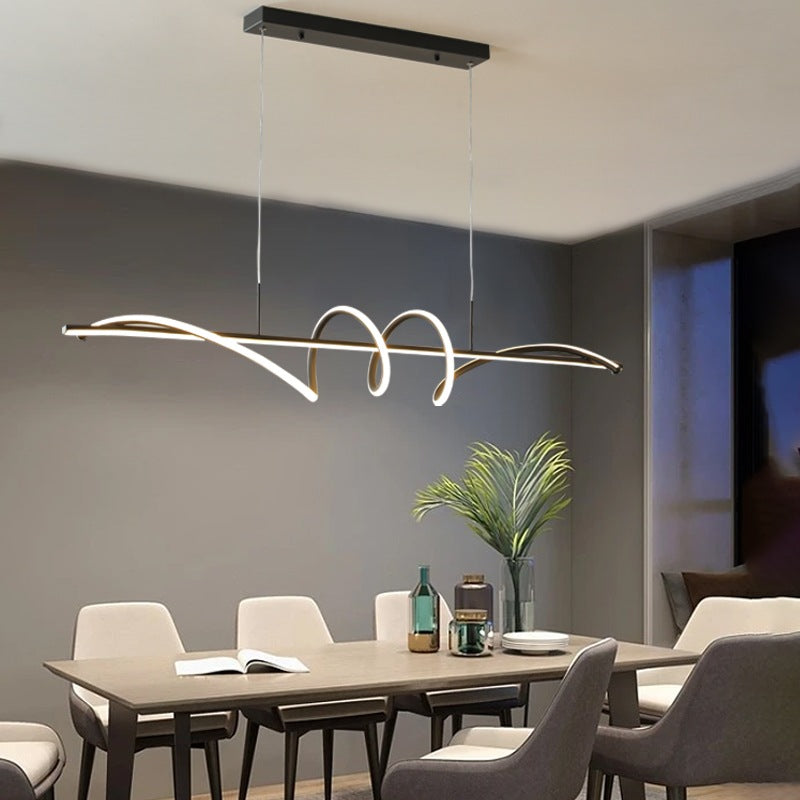 Linearer Kronleuchter Wave für das Esszimmer | Desfino
