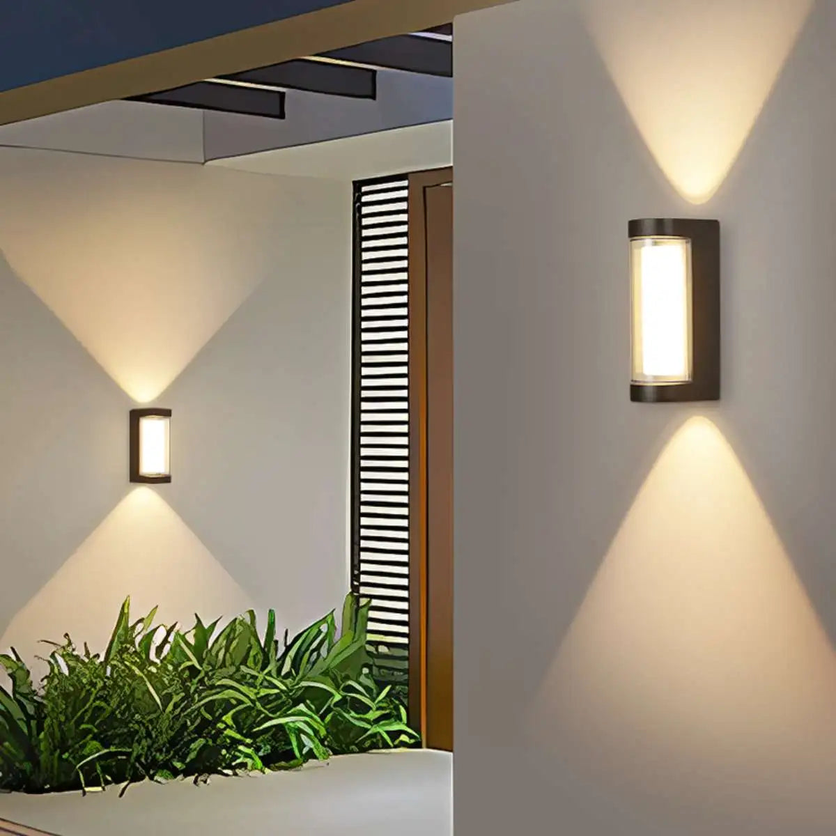 Cylinder & Square Column Outdoor Waterproof Wall Lamp | Desfino