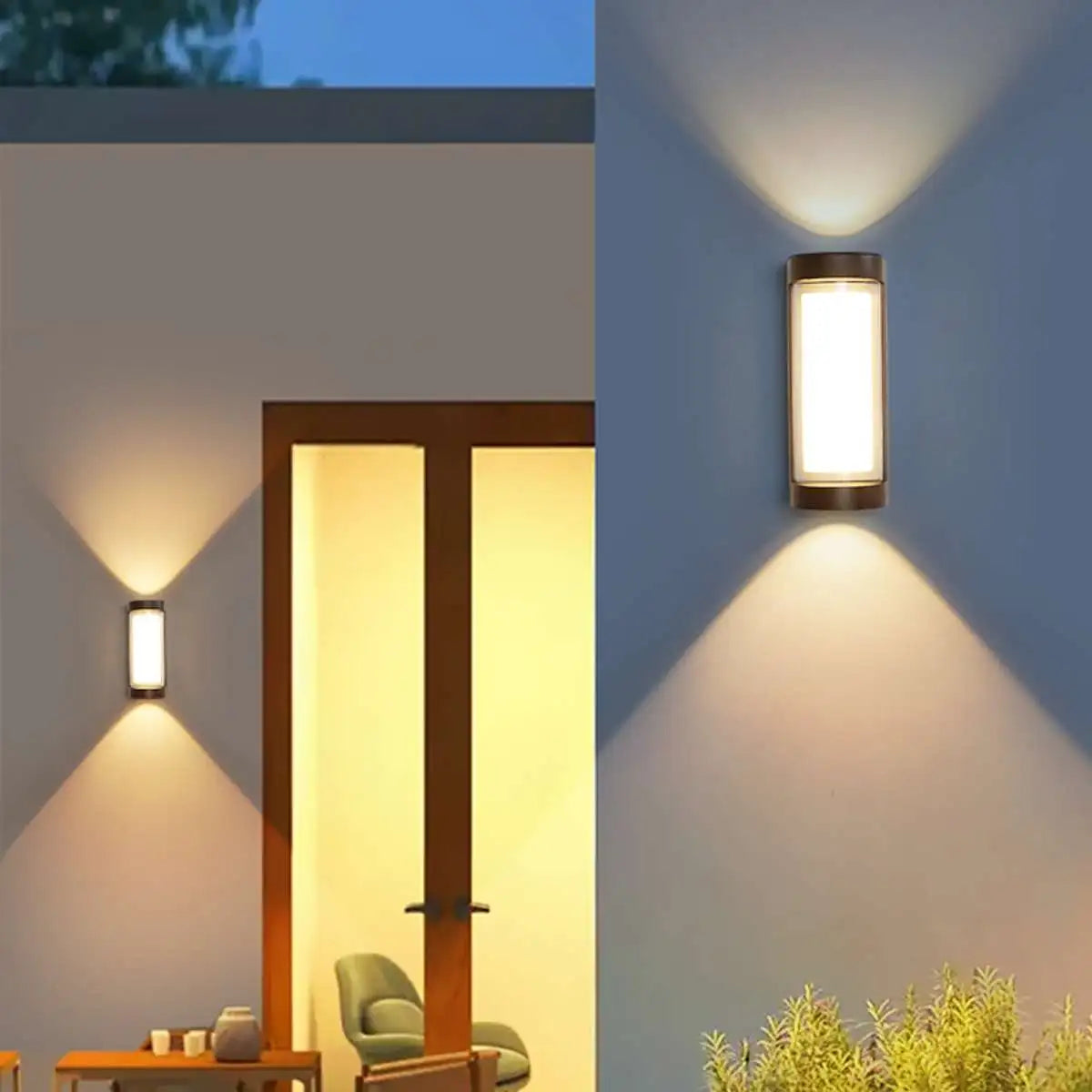 Cylinder & Square Column Outdoor Waterproof Wall Lamp | Desfino