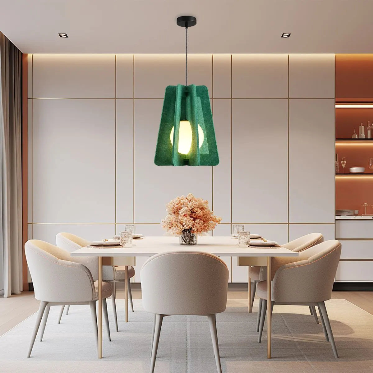 Square Pavilion Acoustic Pendant Light | Desfino