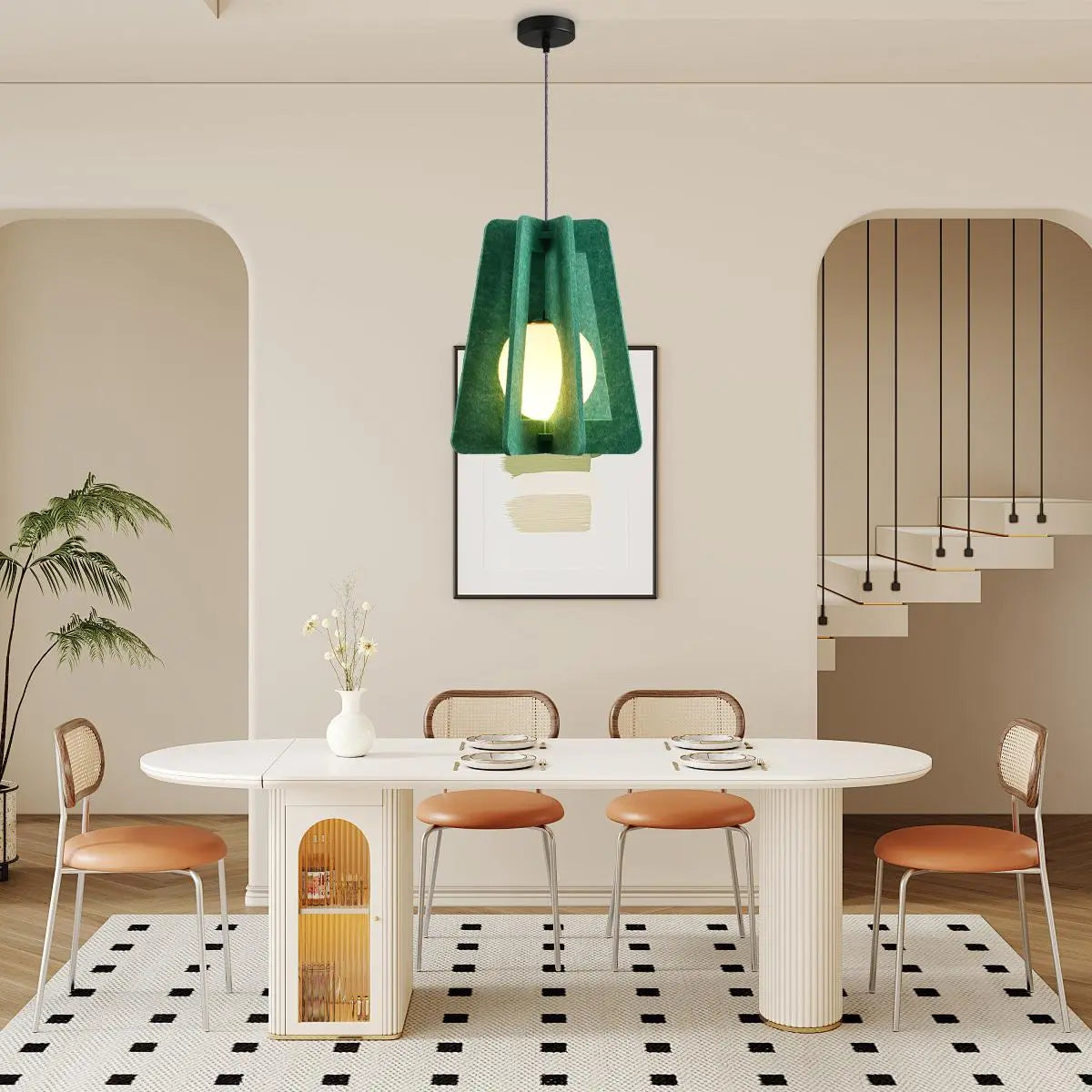 Square Pavilion Acoustic Pendant Light | Desfino