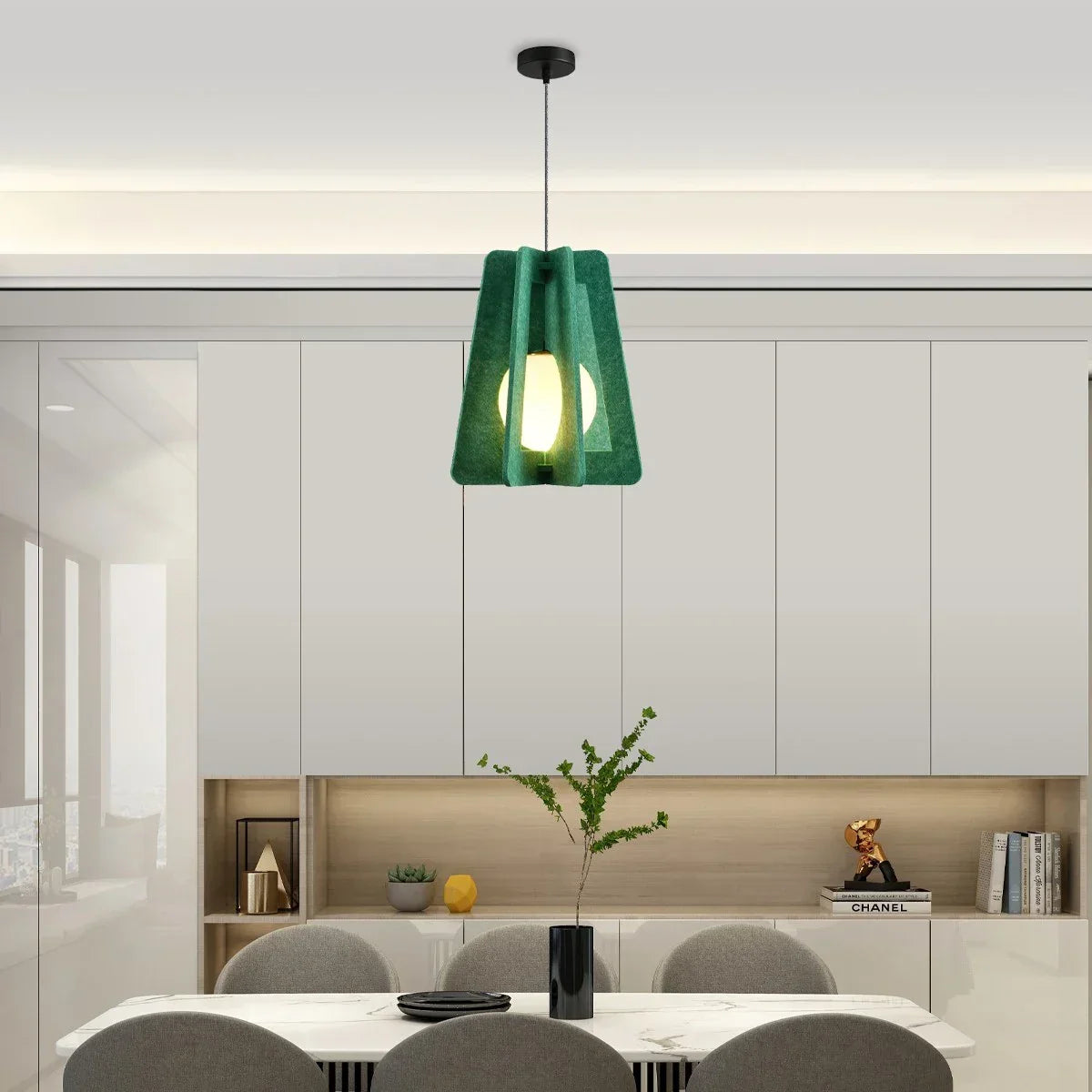 Square Pavilion Acoustic Pendant Light | Desfino