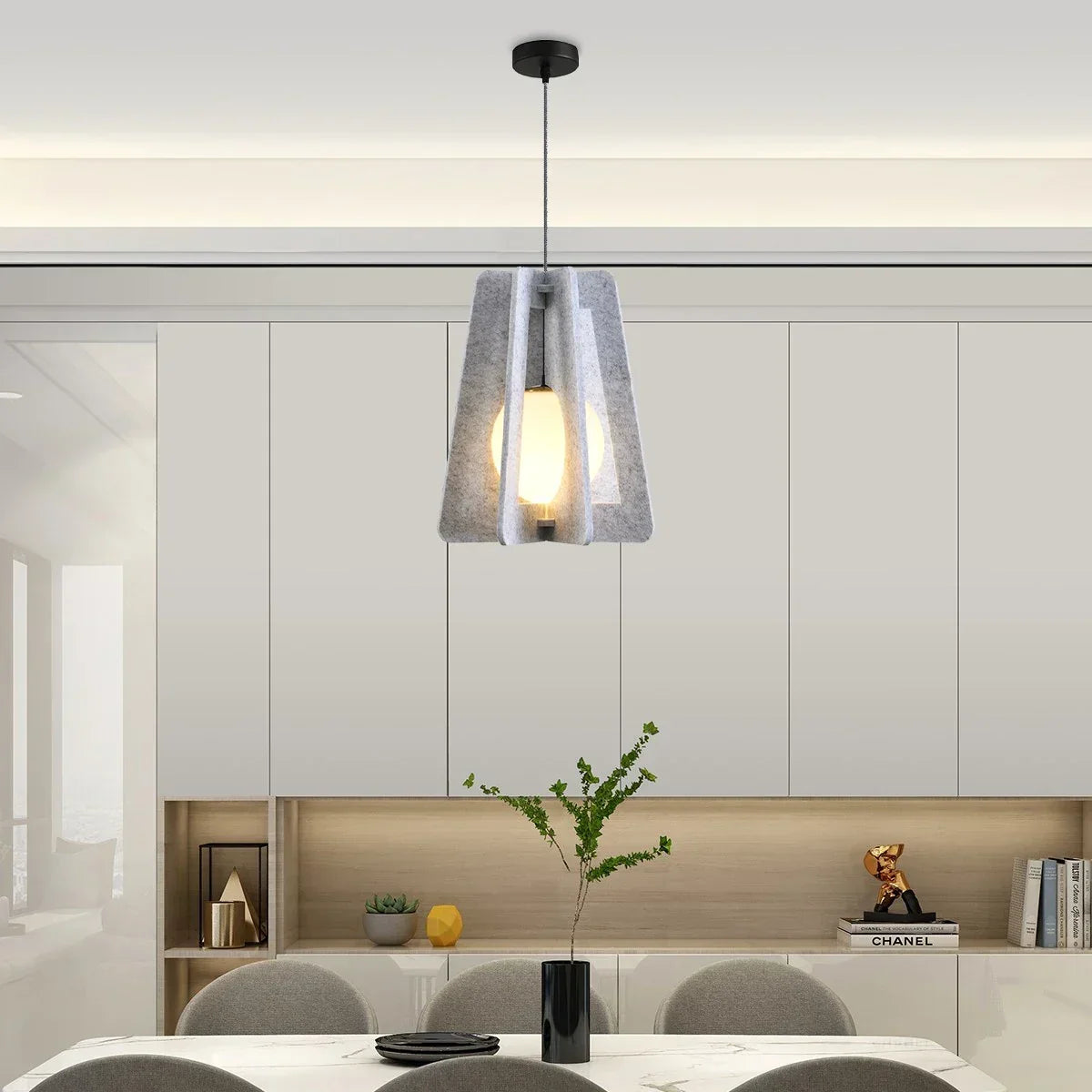 Square Pavilion Acoustic Pendant Light | Desfino