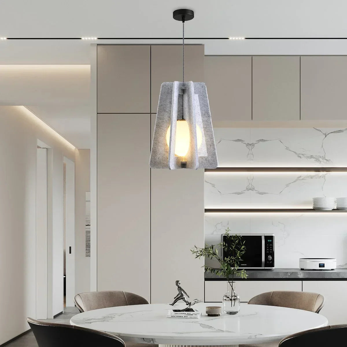 Square Pavilion Acoustic Pendant Light | Desfino