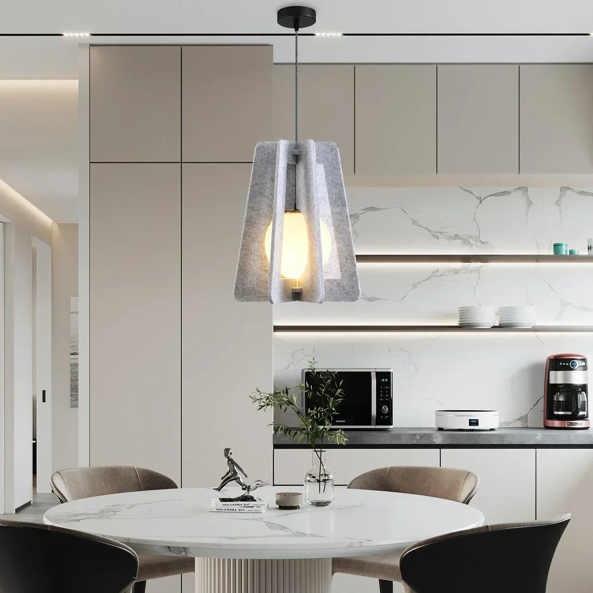 Square Pavilion Acoustic Pendant Light | Desfino