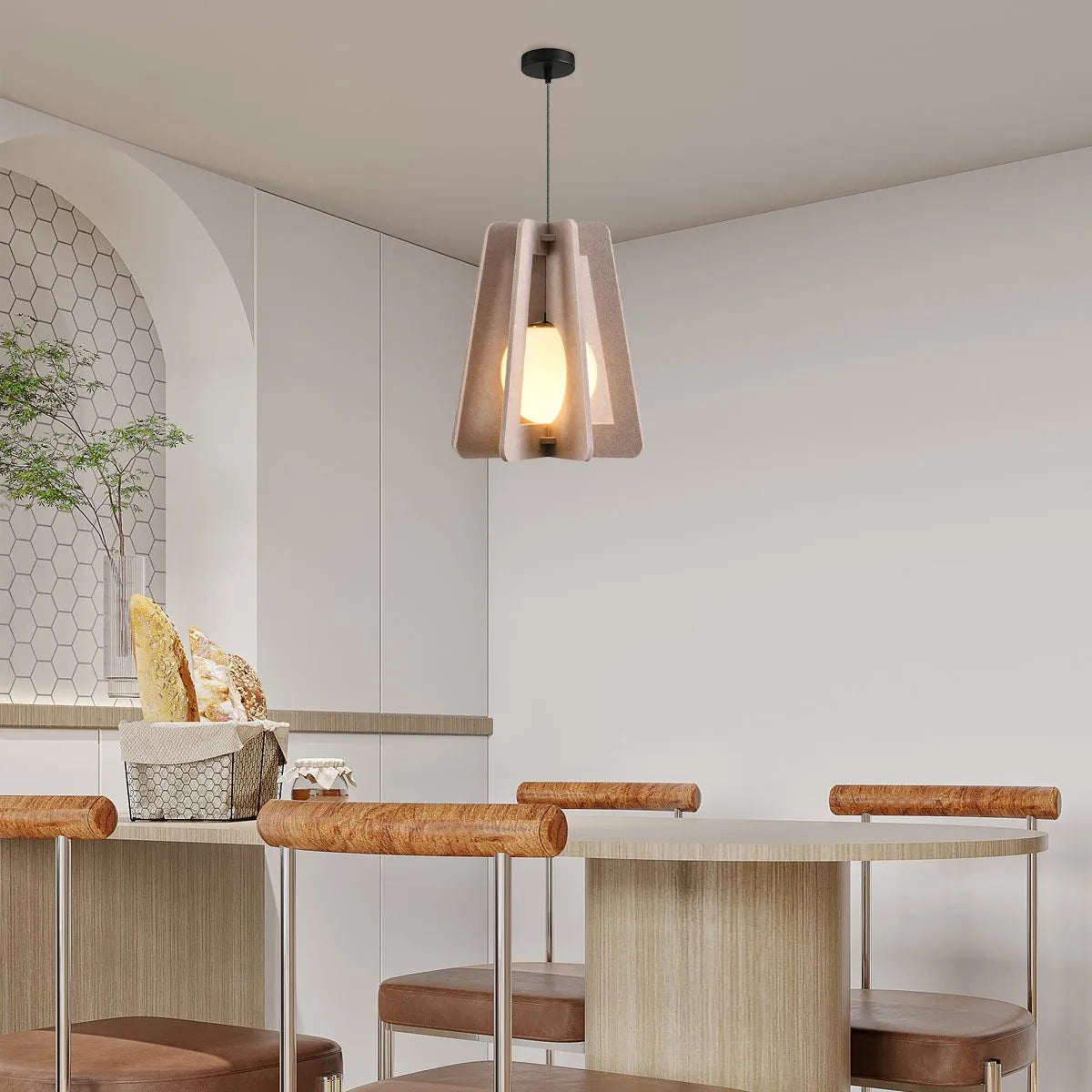 Square Pavilion Acoustic Pendant Light | Desfino