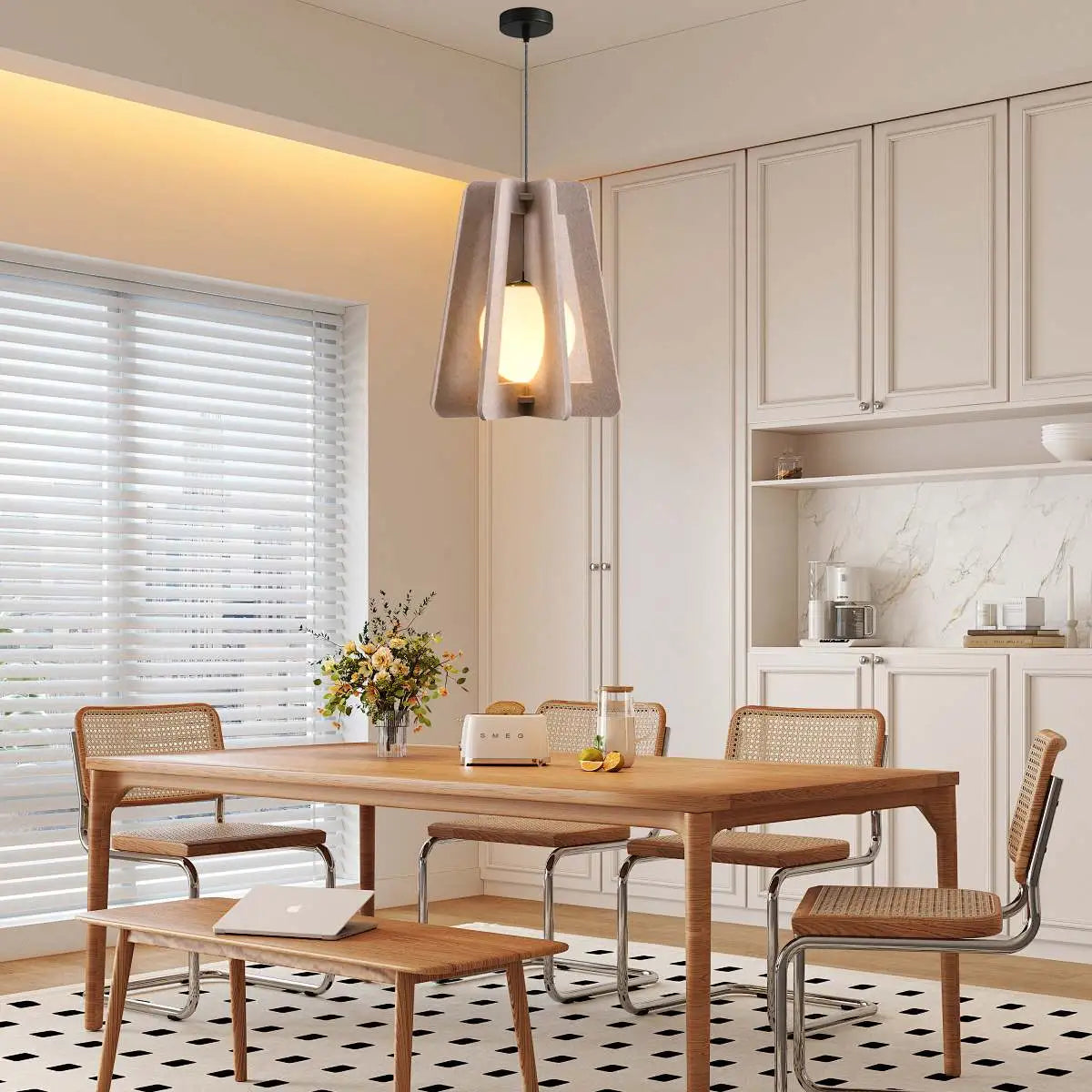 Square Pavilion Acoustic Pendant Light | Desfino