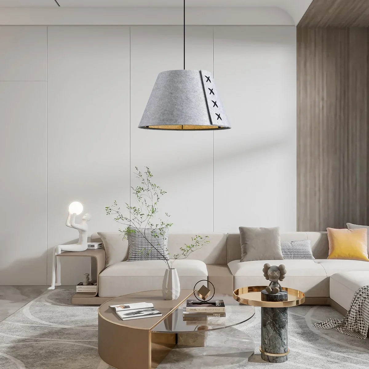 Modern Sound Absorbing Felt Pendant Light | Desfino