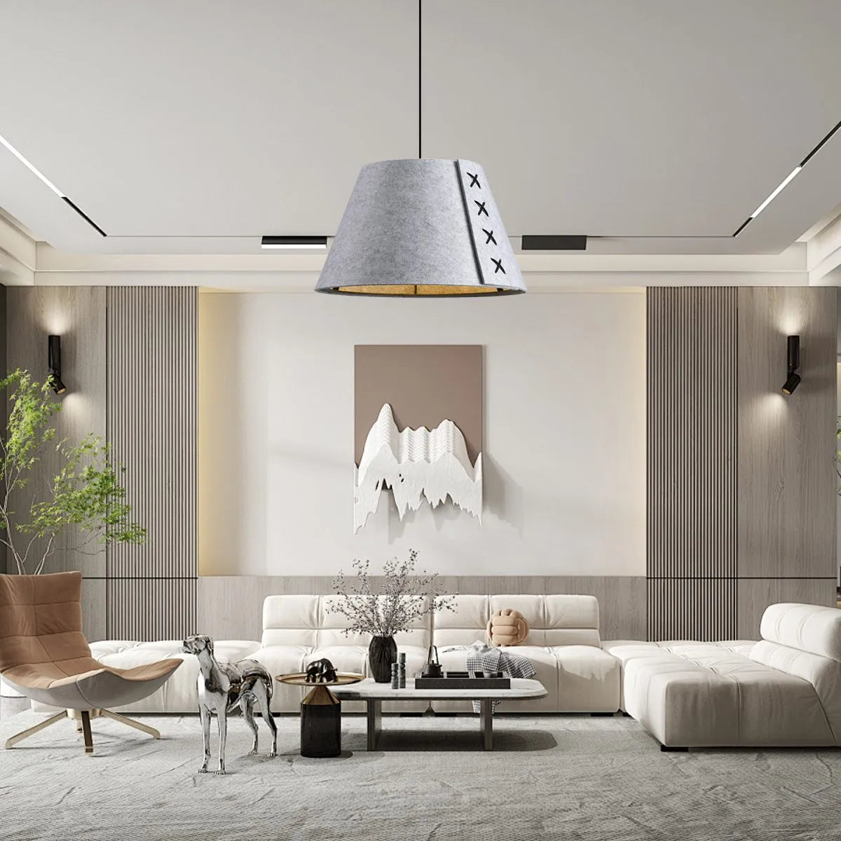Modern Sound Absorbing Felt Pendant Light | Desfino
