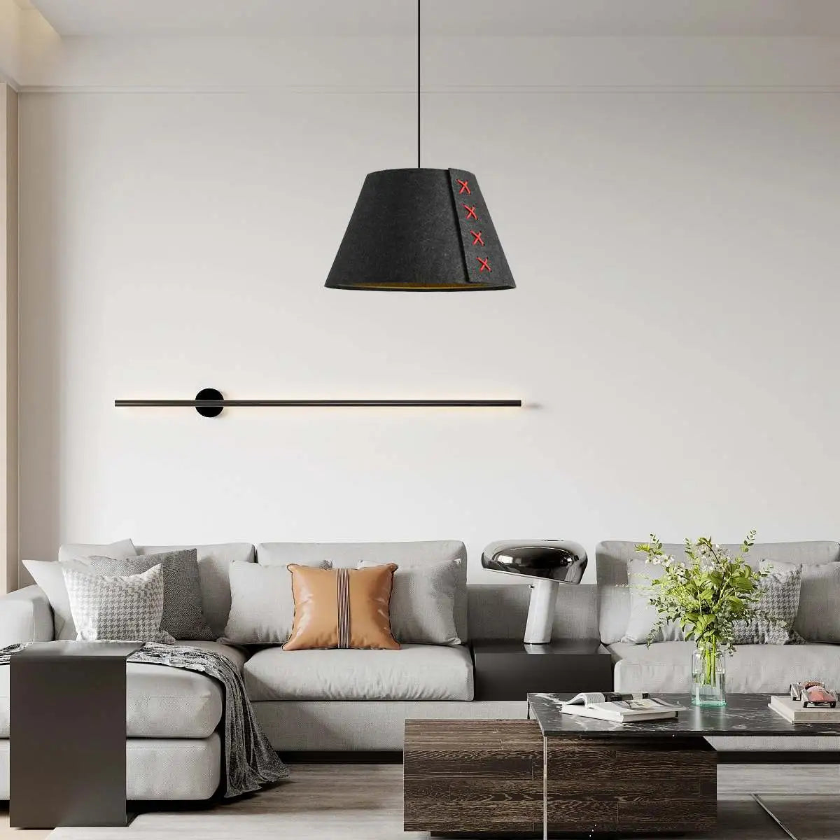 Modern Sound Absorbing Felt Pendant Light | Desfino