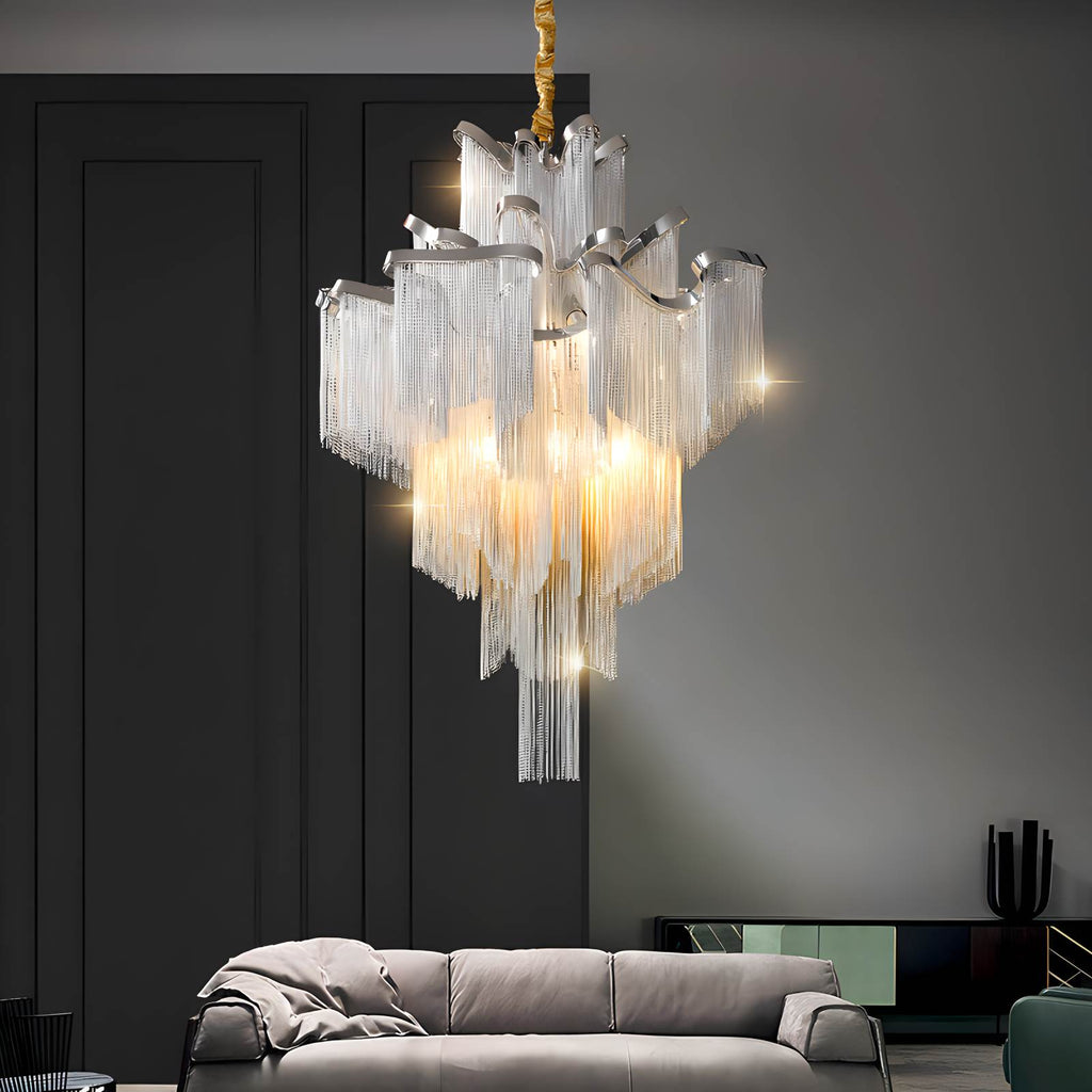 LED-Deckenleuchter mit Aluminiumquasten | Desfino