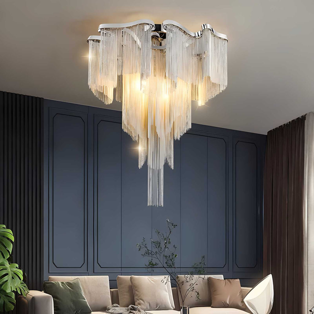 LED-Deckenleuchter mit Aluminiumquasten | Desfino