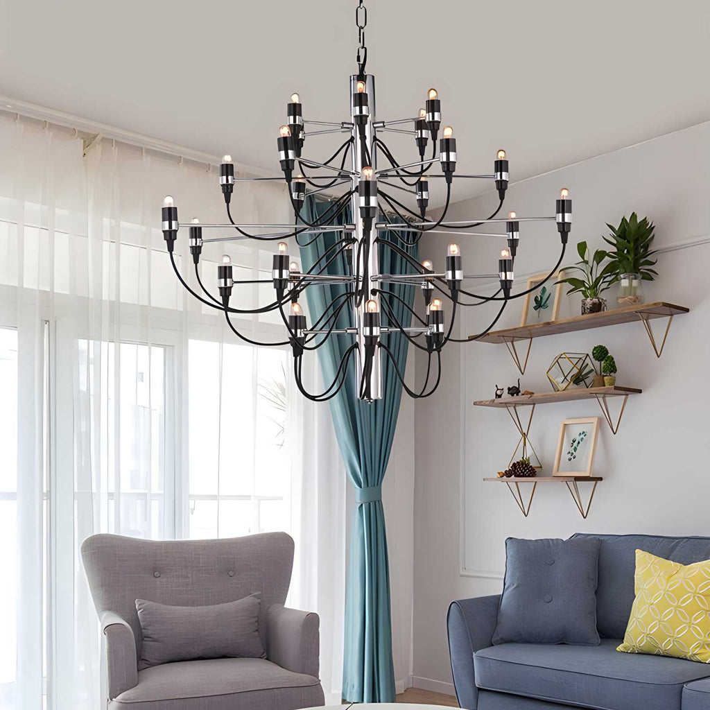 Tiered Modern Candle Chandelier | Desfino