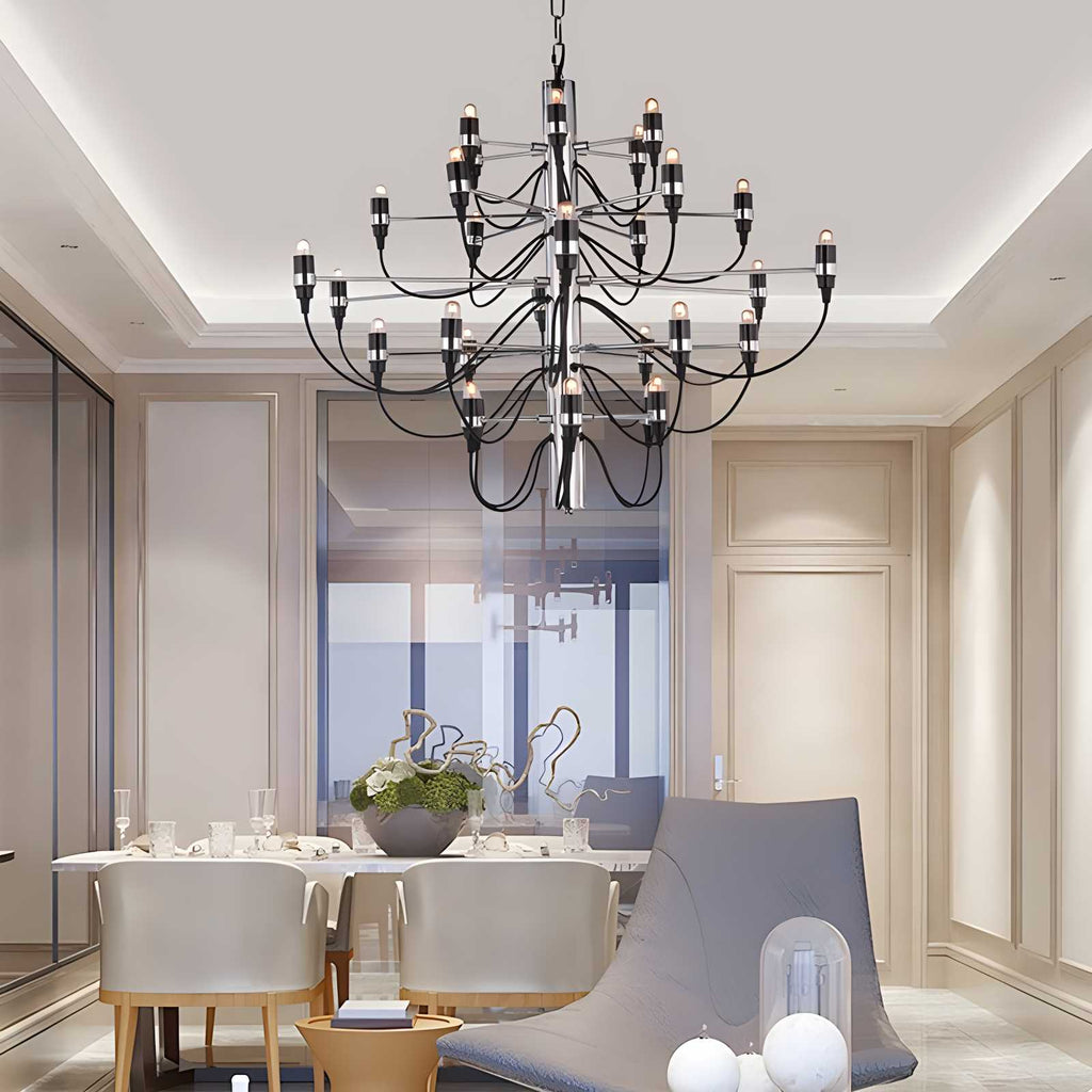 Tiered Modern Candle Chandelier | Desfino