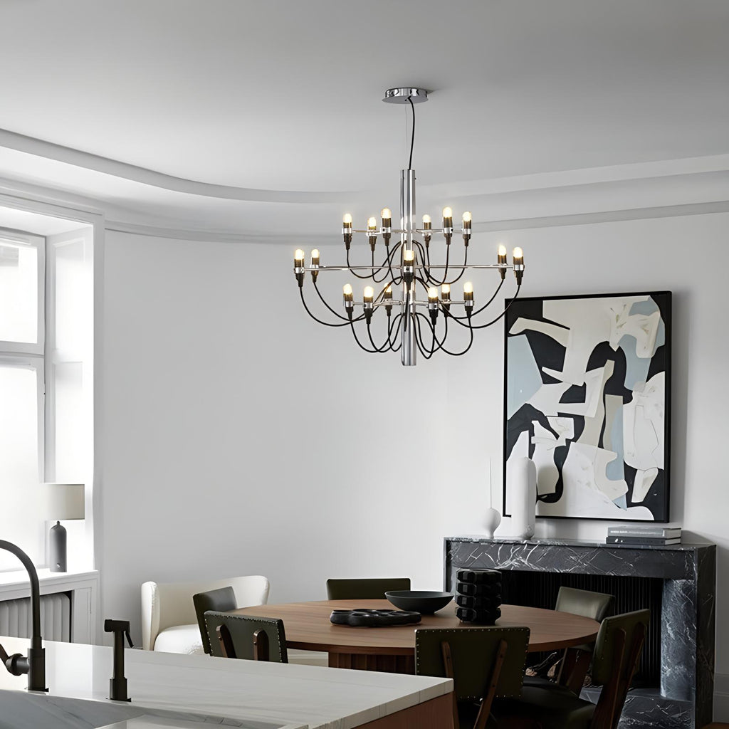 Tiered Modern Candle Chandelier | Desfino