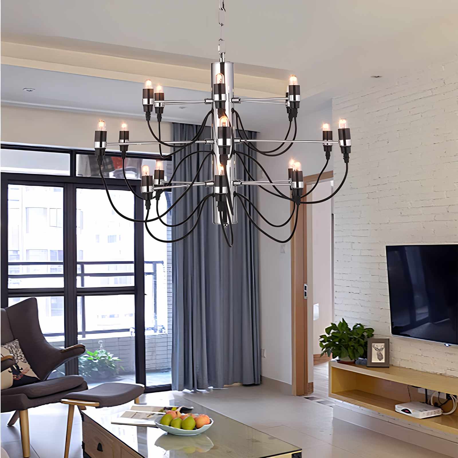 Tiered Modern Candle Chandelier | Desfino