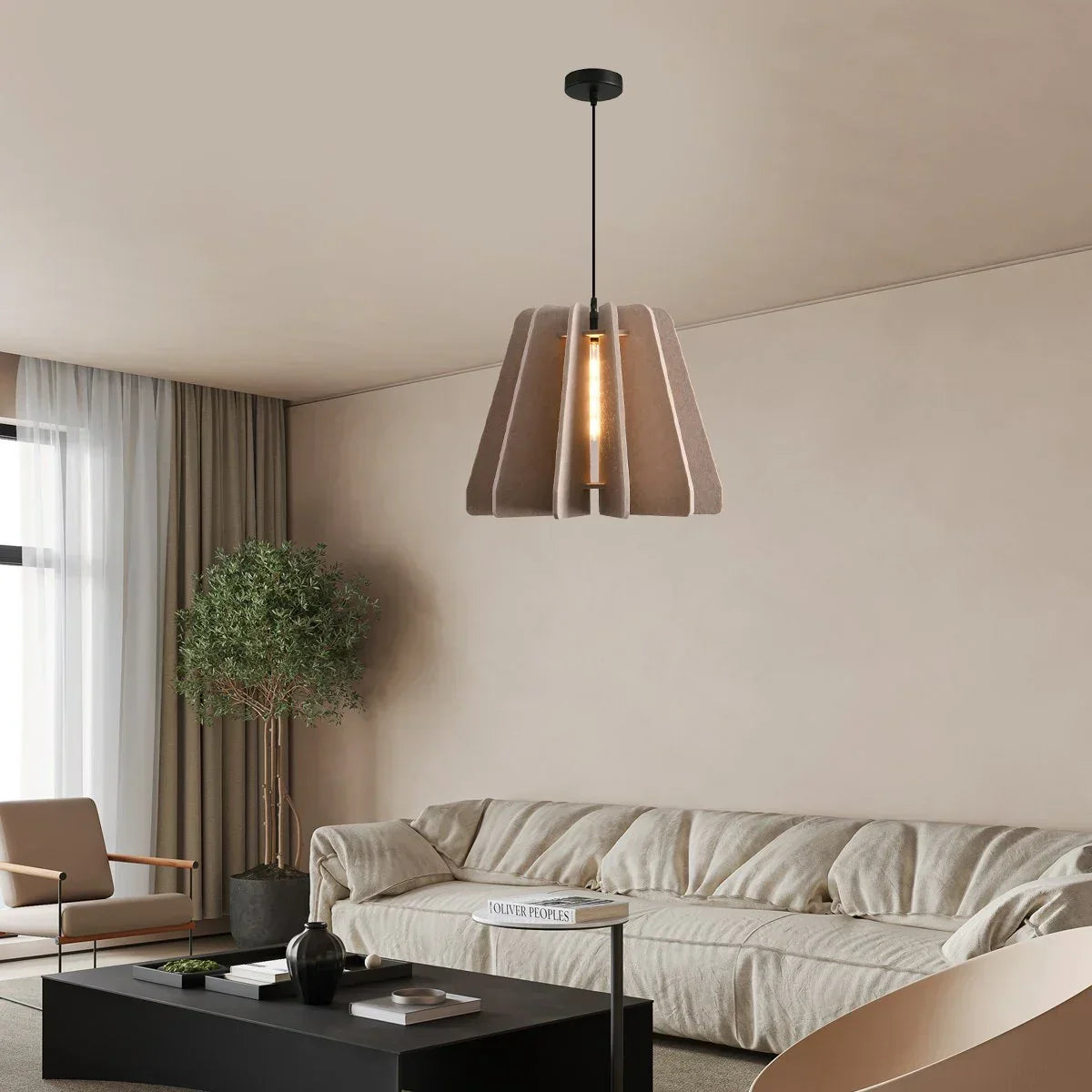 Triangle Piece Acoustic Pendant Light | Desfino