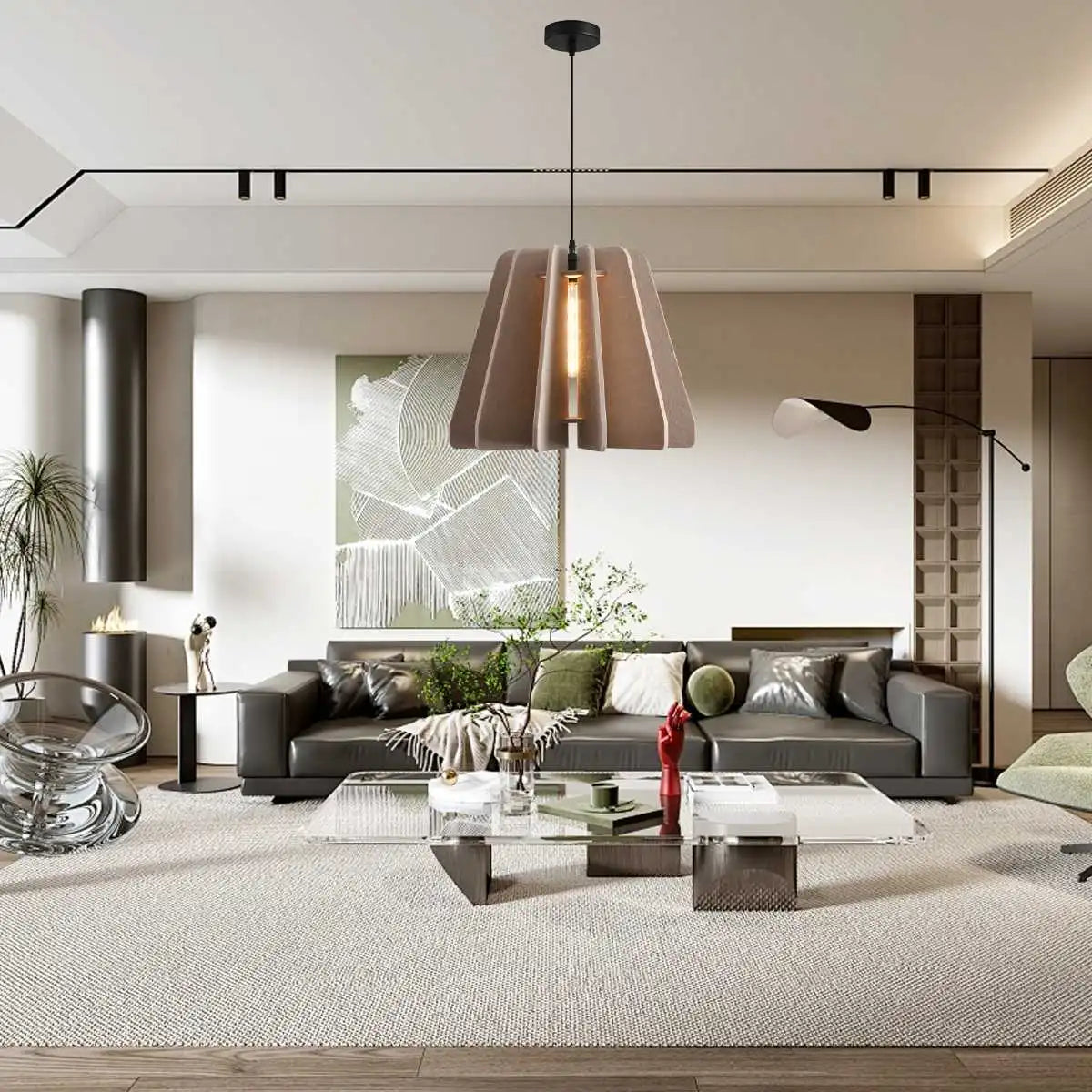 Triangle Piece Acoustic Pendant Light | Desfino