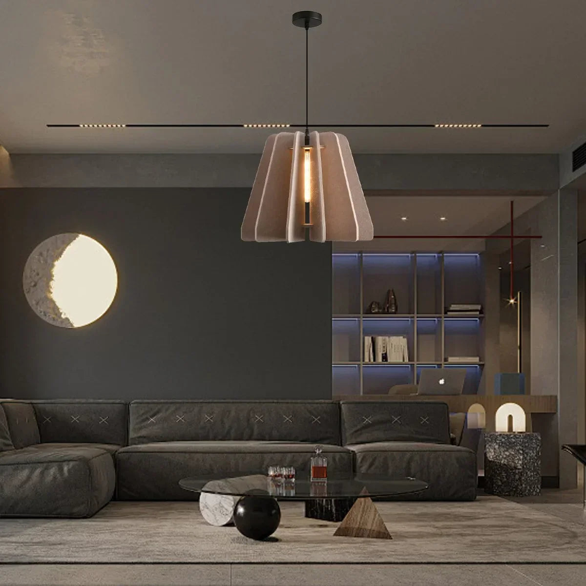 Triangle Piece Acoustic Pendant Light | Desfino