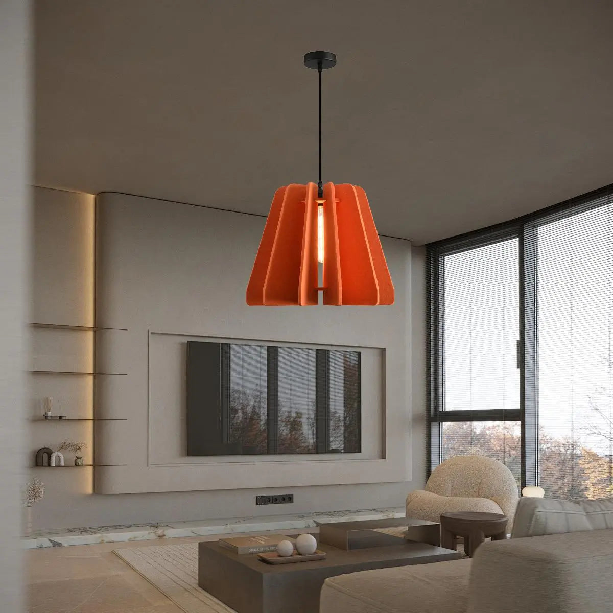 Triangle Piece Acoustic Pendant Light | Desfino