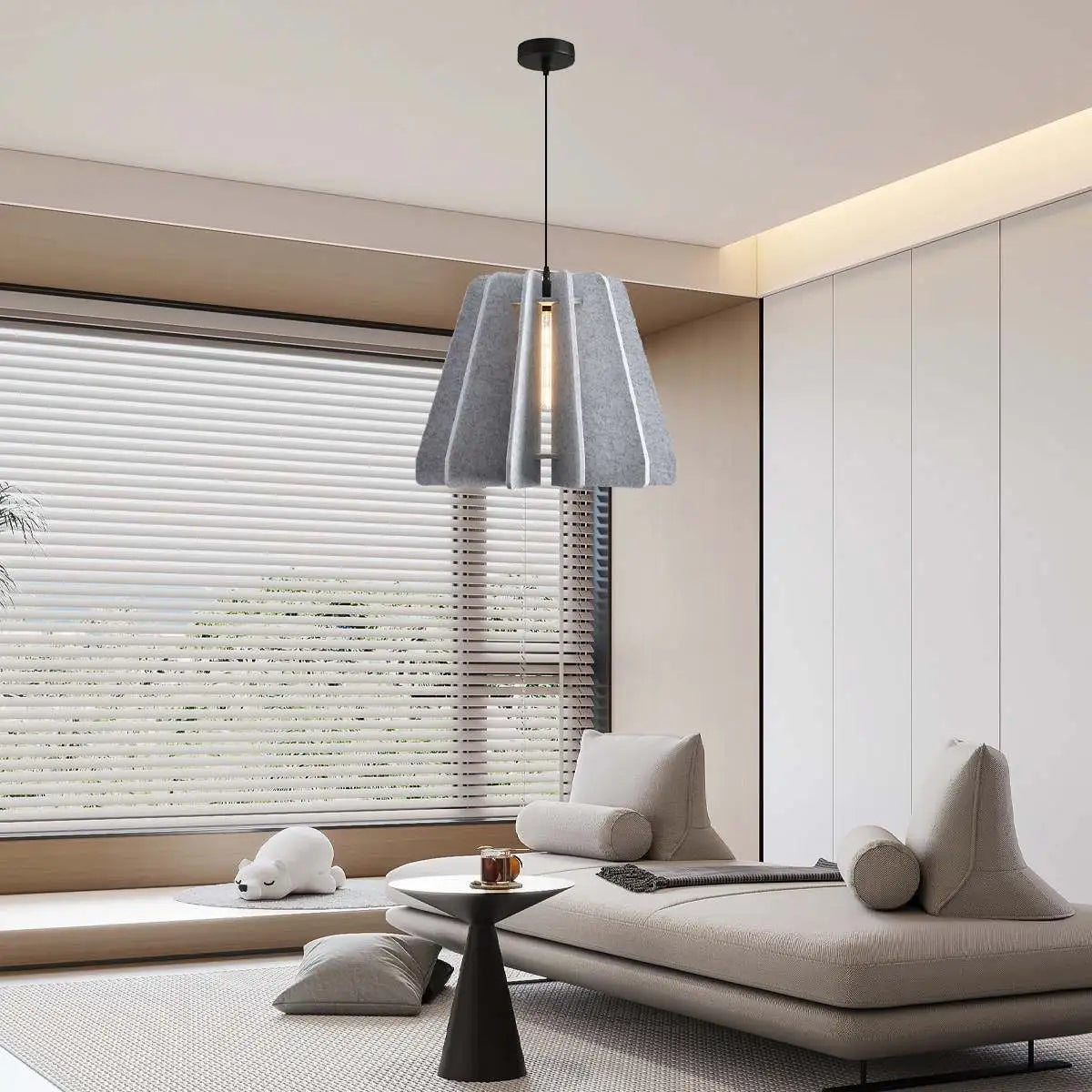 Triangle Piece Acoustic Pendant Light | Desfino
