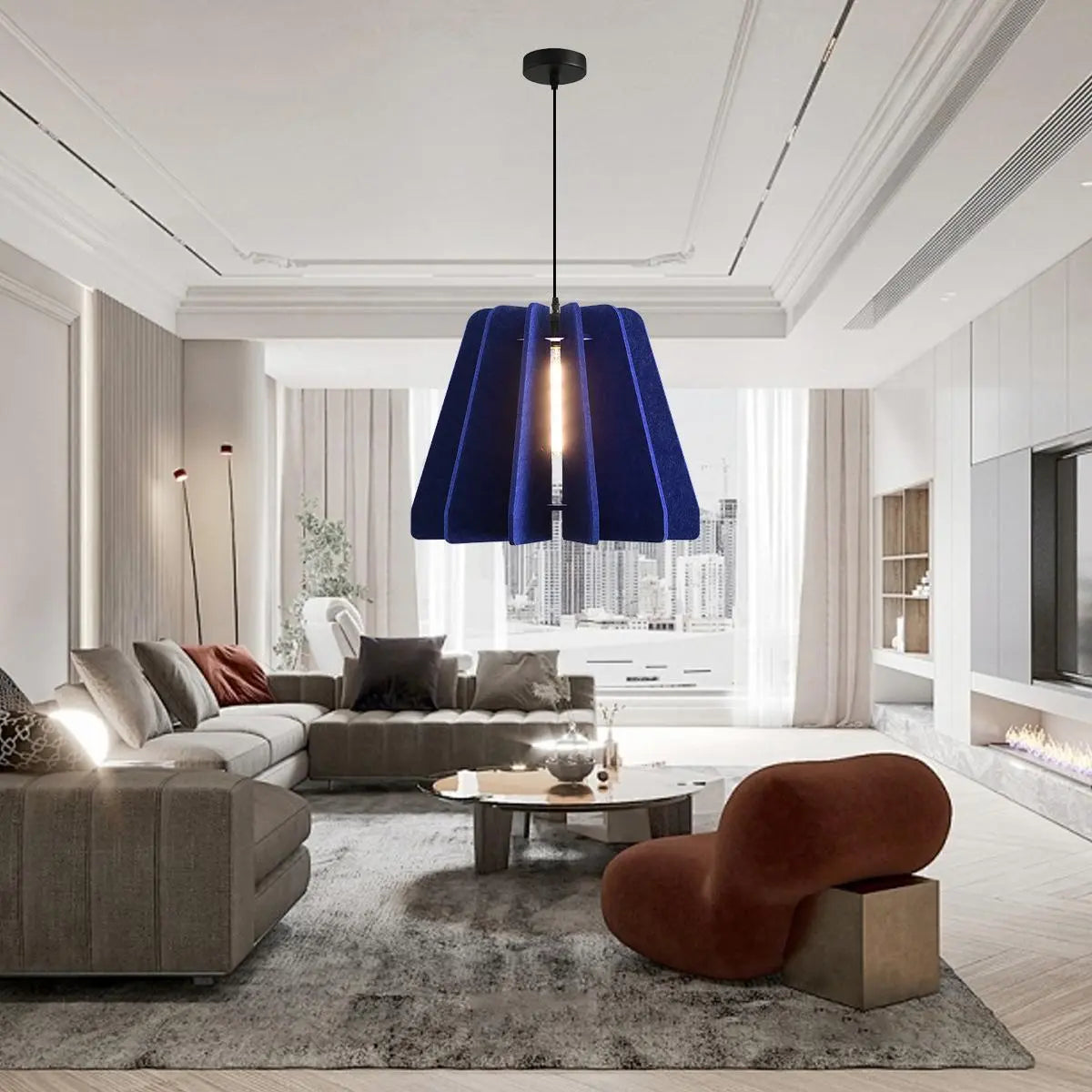 Triangle Piece Acoustic Pendant Light | Desfino