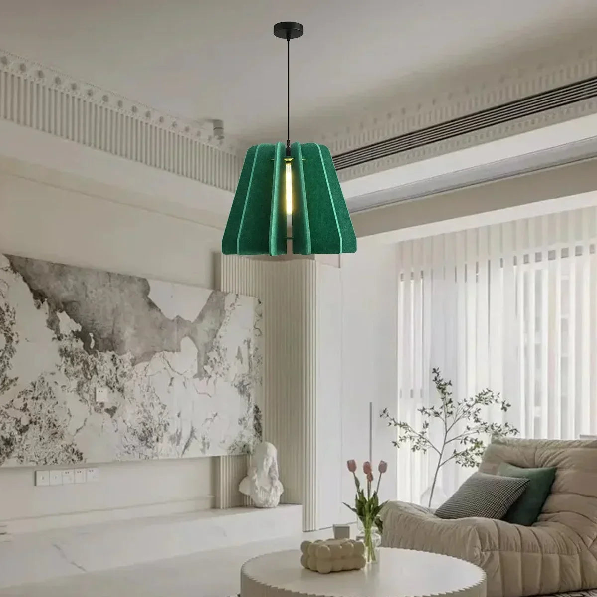 Triangle Piece Acoustic Pendant Light | Desfino
