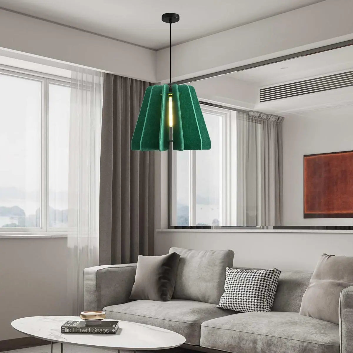 Triangle Piece Acoustic Pendant Light | Desfino