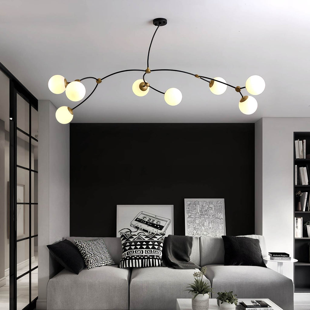 Minimalist Sputnik Globe Glass Chandelier | Desfino