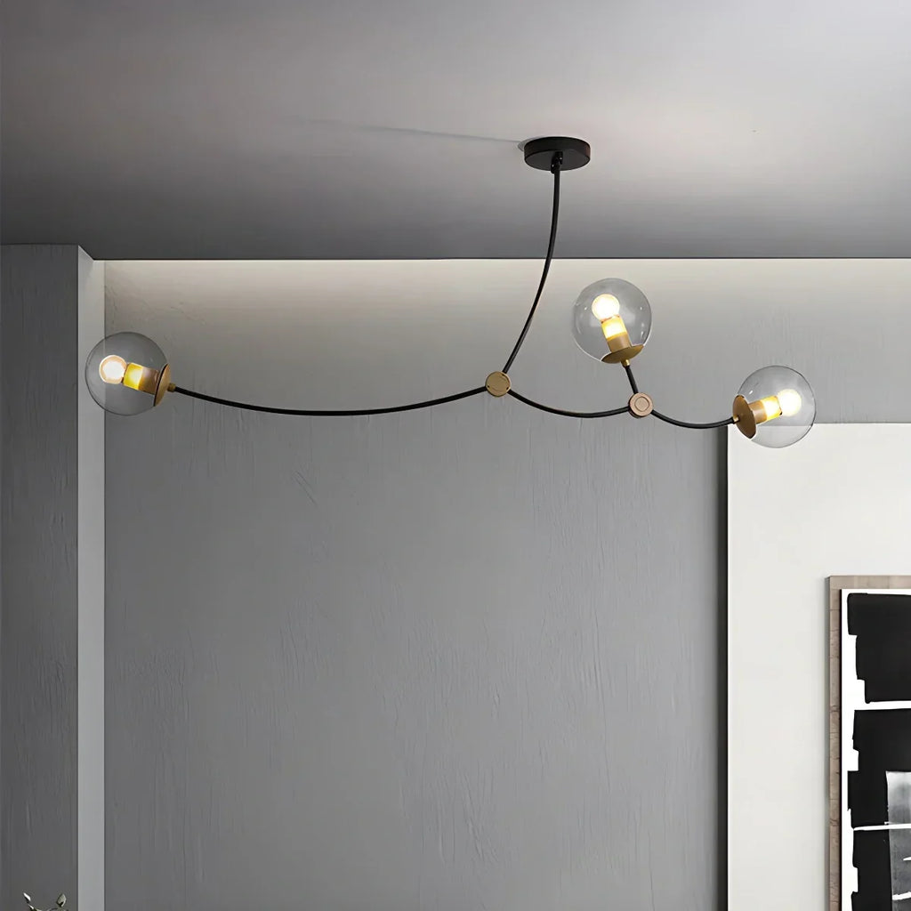 Minimalist Sputnik Globe Glass Chandelier | Desfino