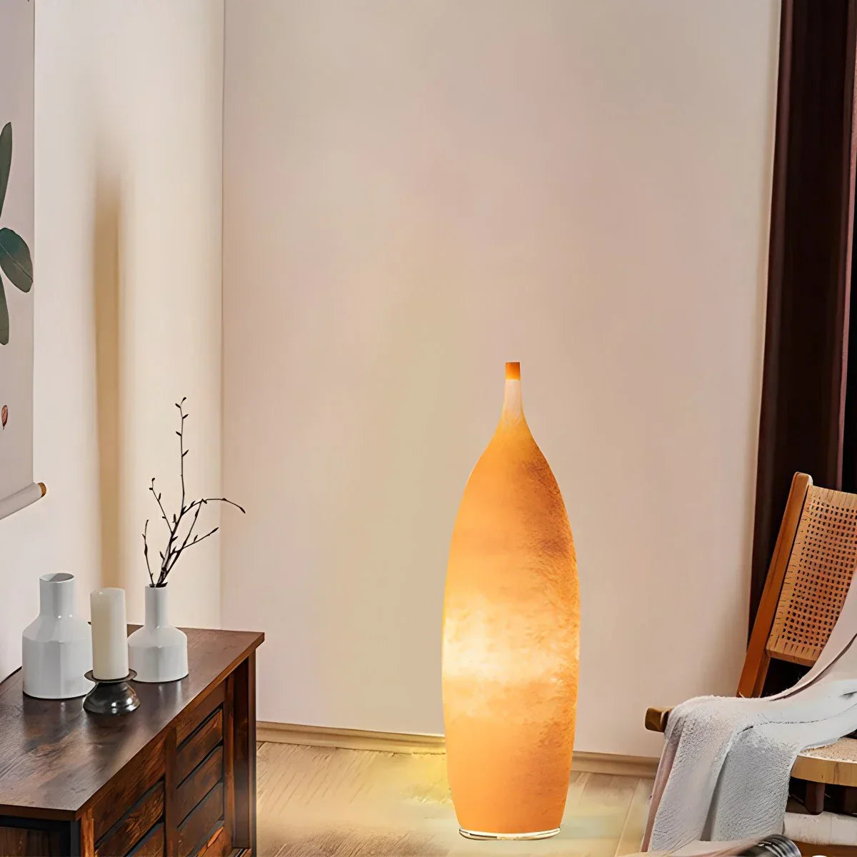 Bunte Vasen-Stehlampe für den Außenbereich | Desfino