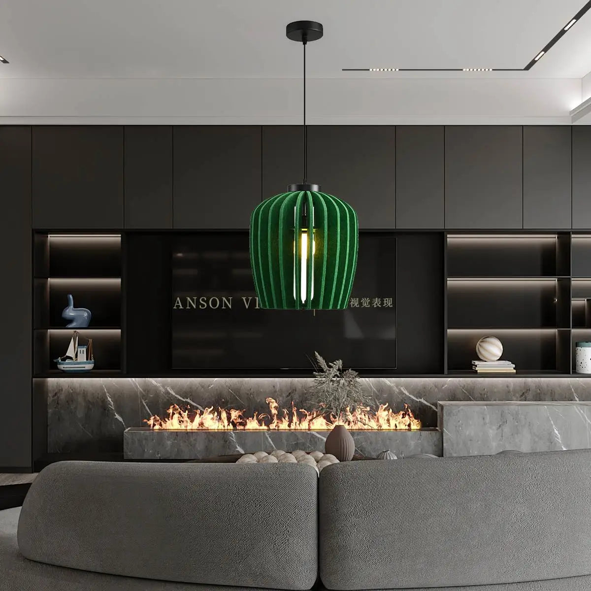 Wine Jar Shape Acoustic Pendant Light | Desfino