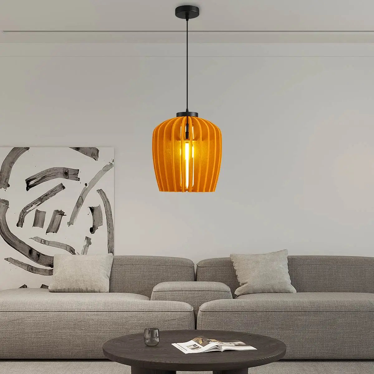 Wine Jar Shape Acoustic Pendant Light | Desfino