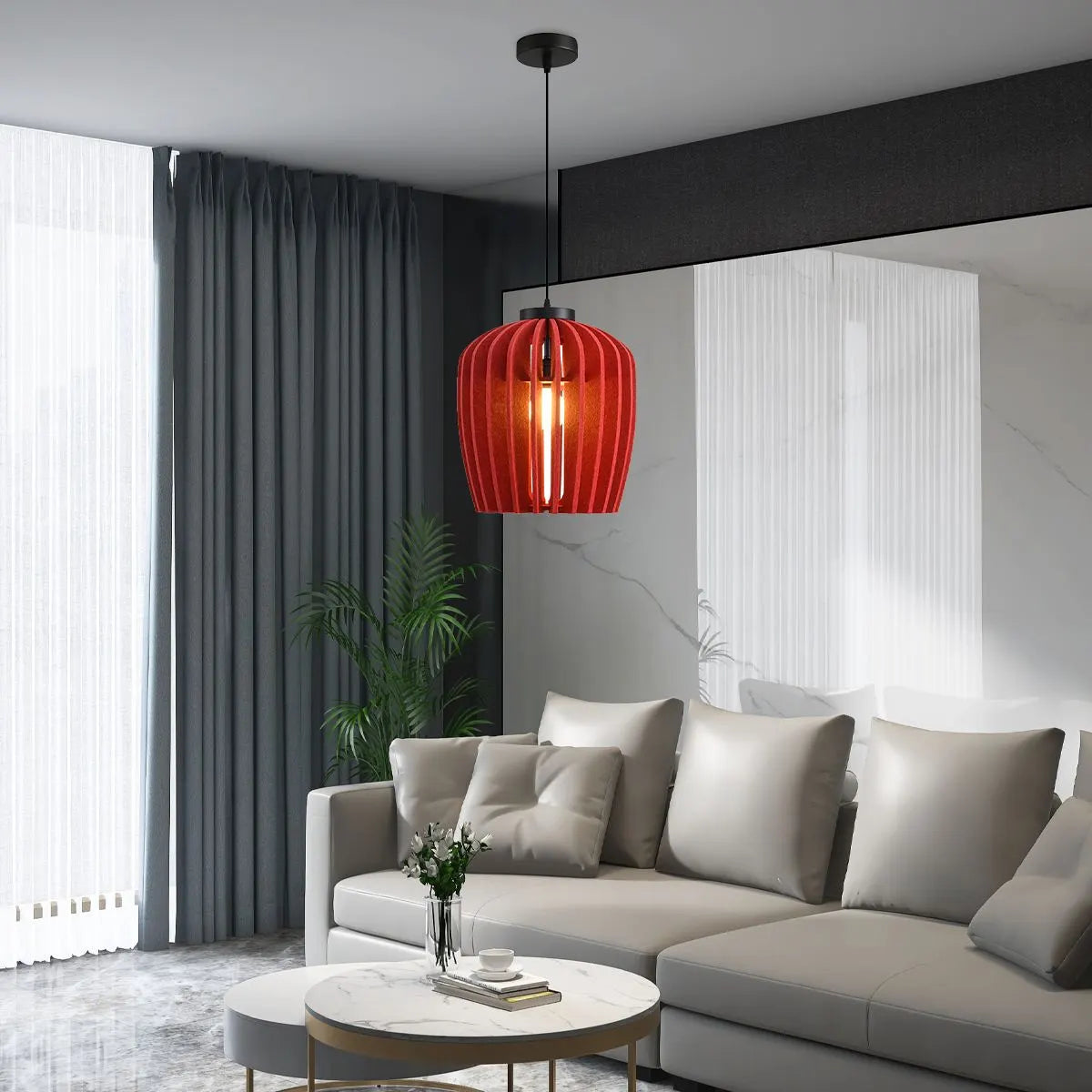 Wine Jar Shape Acoustic Pendant Light | Desfino