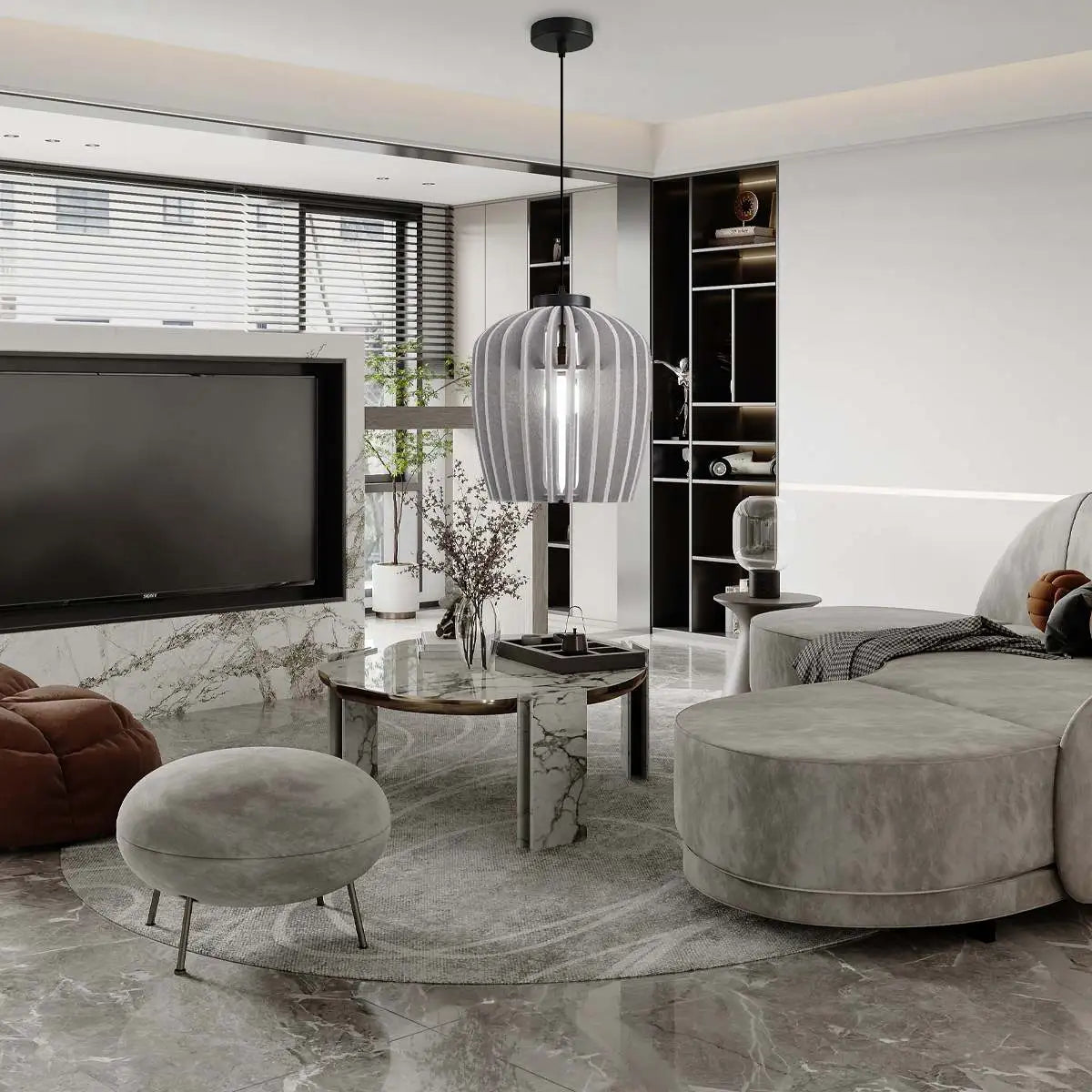 Wine Jar Shape Acoustic Pendant Light | Desfino