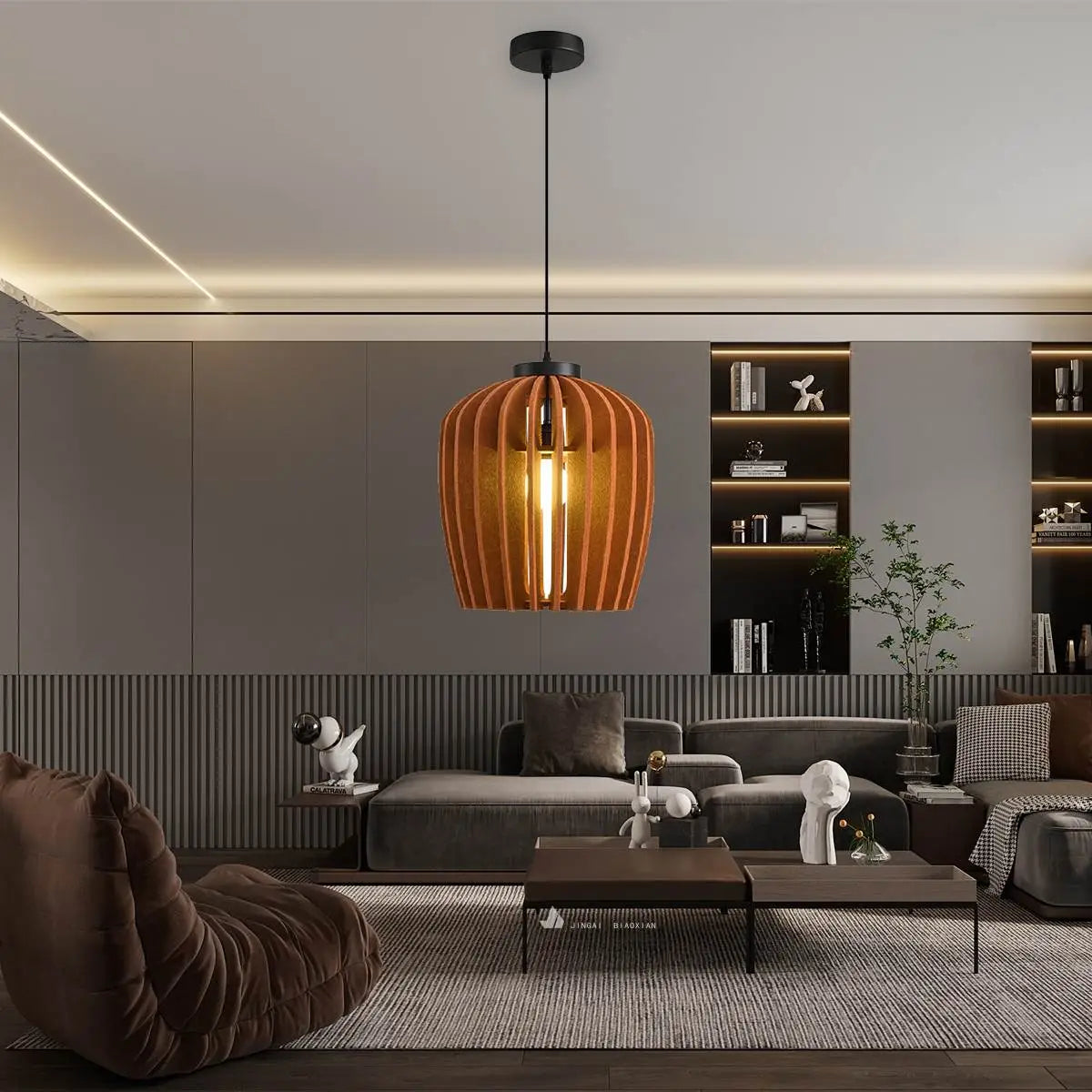 Wine Jar Shape Acoustic Pendant Light | Desfino