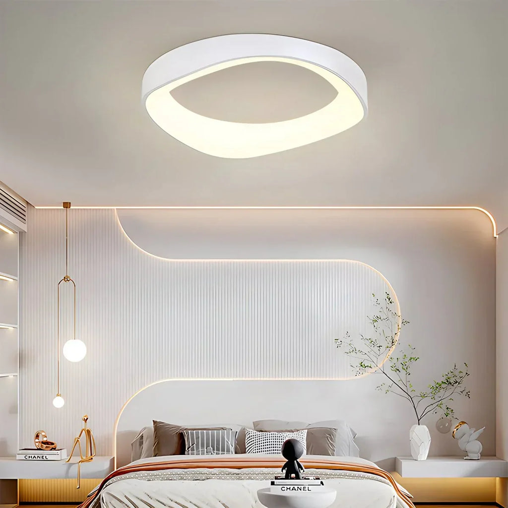 Nordic Acrylic Circle Ceiling Light for Bedroom | Desfino