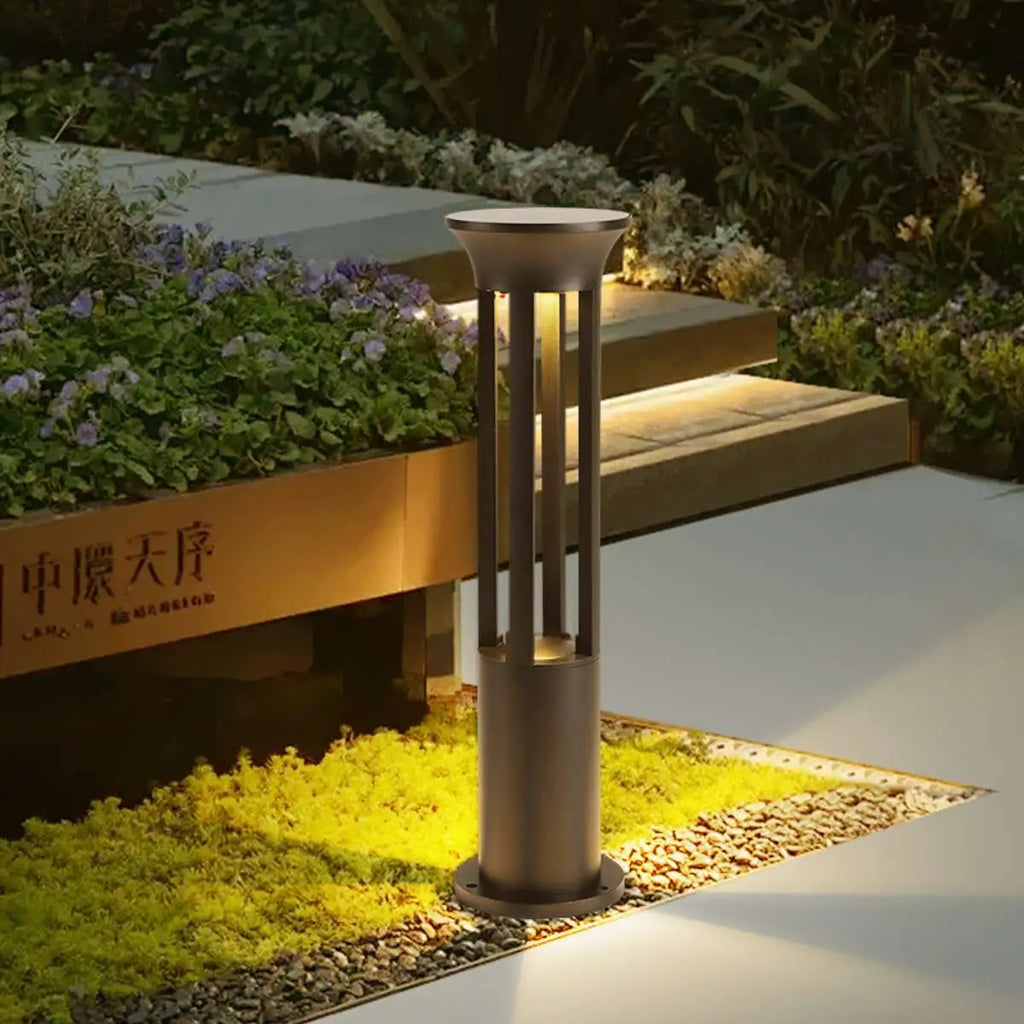 Cylindrical Lawn Outdoor Floor Lamp | Desfino